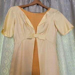 Vintage 60's Yellow
Bridesmaid Dress, Layered Look Dress